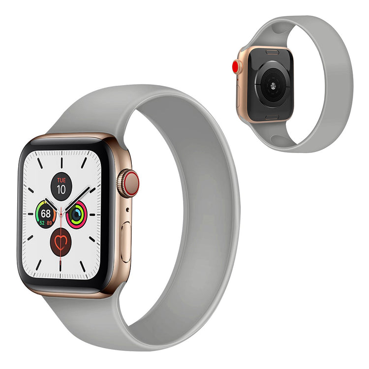 Skøn Universal Apple Silikone Rem - Størrelse: M - Sølv#serie_3