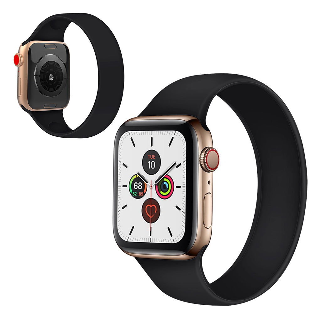 Super slidstærk Universal Apple Silikone Rem - Størrelse: L - Sort#serie_1