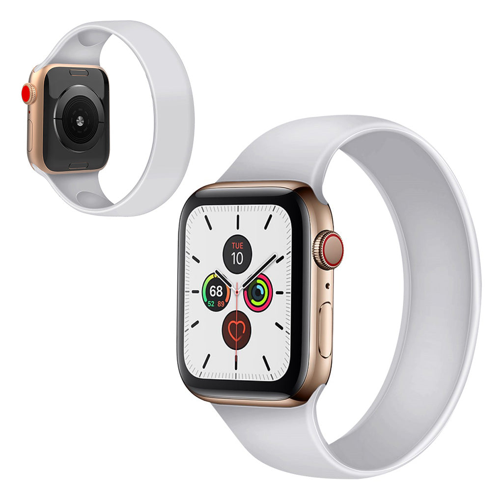 Super slidstærk Universal Apple Silikone Rem - Størrelse: L - Hvid#serie_2