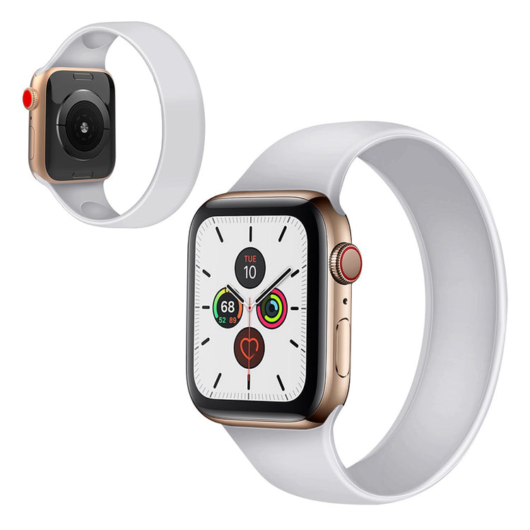 Super slidstærk Universal Apple Silikone Rem - Størrelse: L - Hvid#serie_2