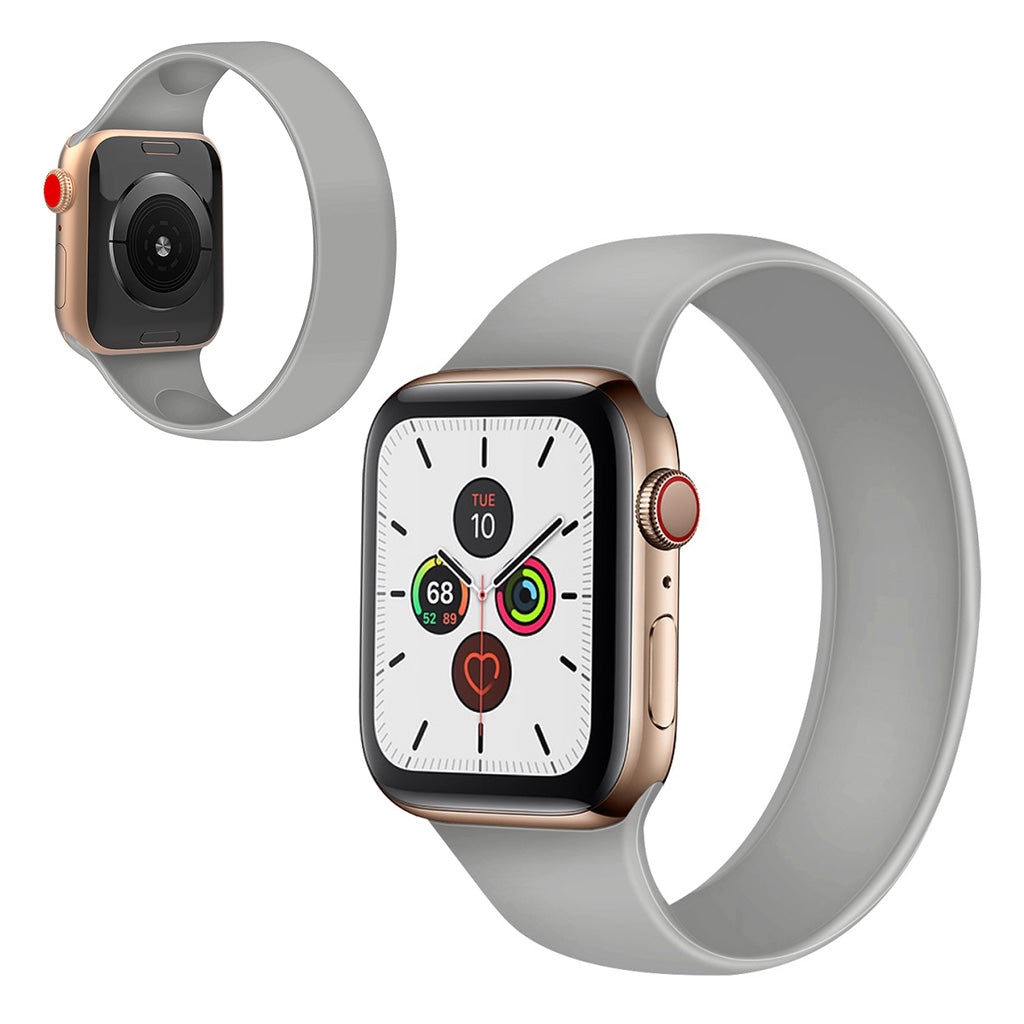 Super slidstærk Universal Apple Silikone Rem - Størrelse: L - Sølv#serie_3