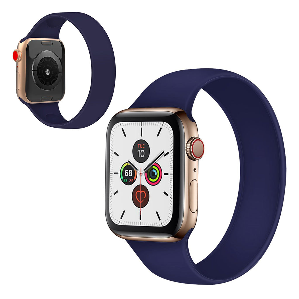 Super slidstærk Universal Apple Silikone Rem - Størrelse: L - Blå#serie_5