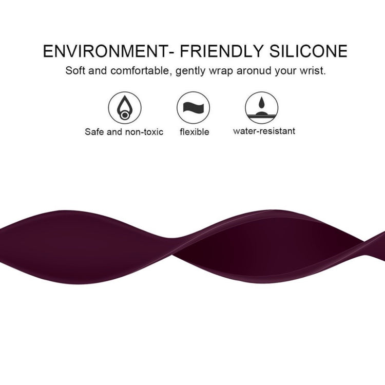 Super slidstærk Universal Apple Silikone Rem - Størrelse: L - Lilla#serie_6