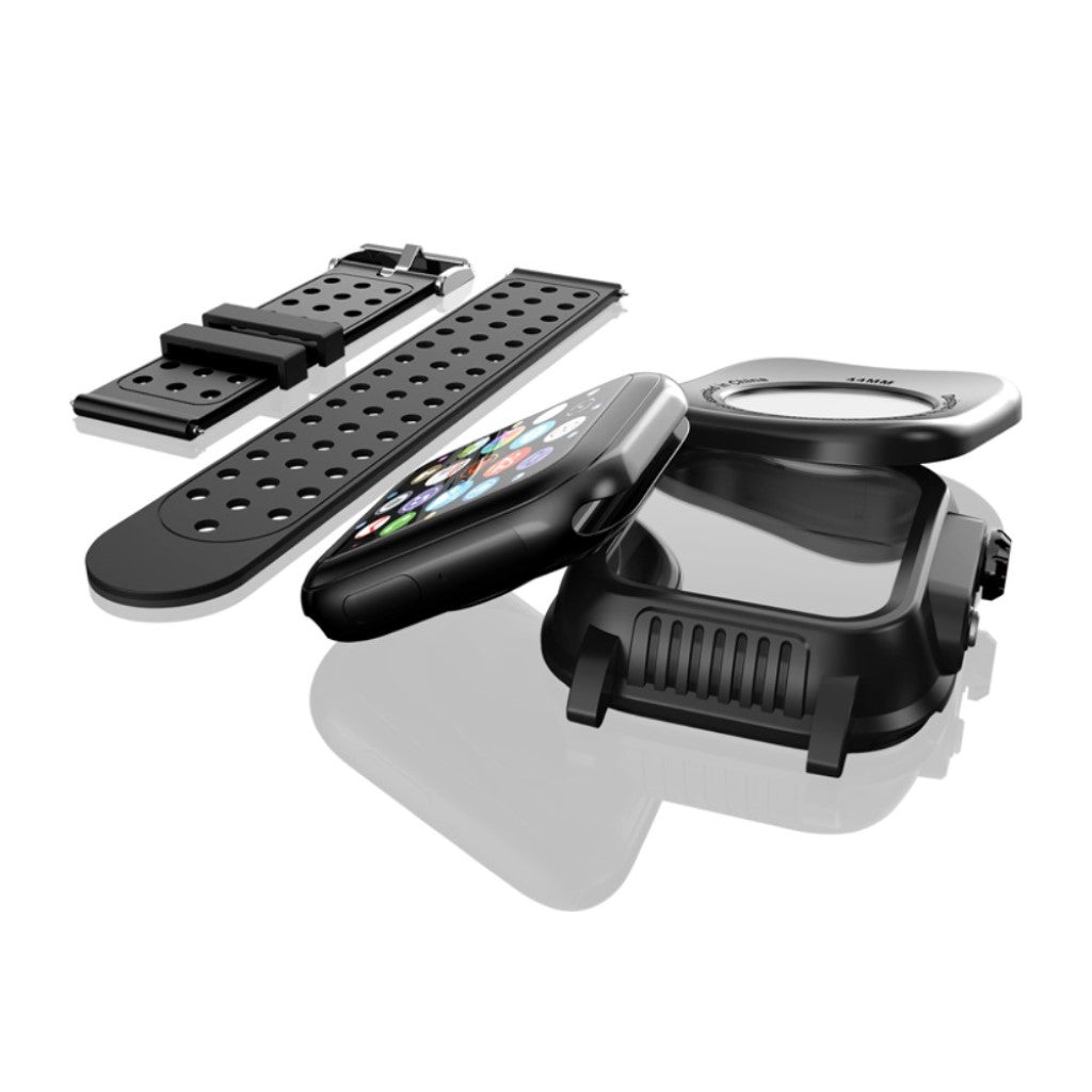 Super slidstærk Universal Apple Silikone Rem - Sort#serie_145