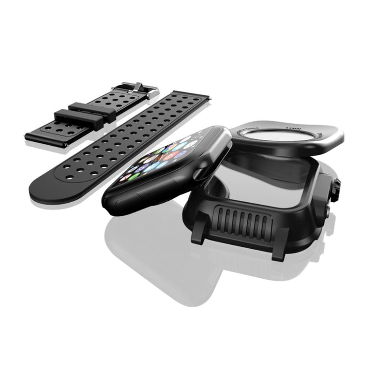 Super slidstærk Universal Apple Silikone Rem - Sort#serie_145