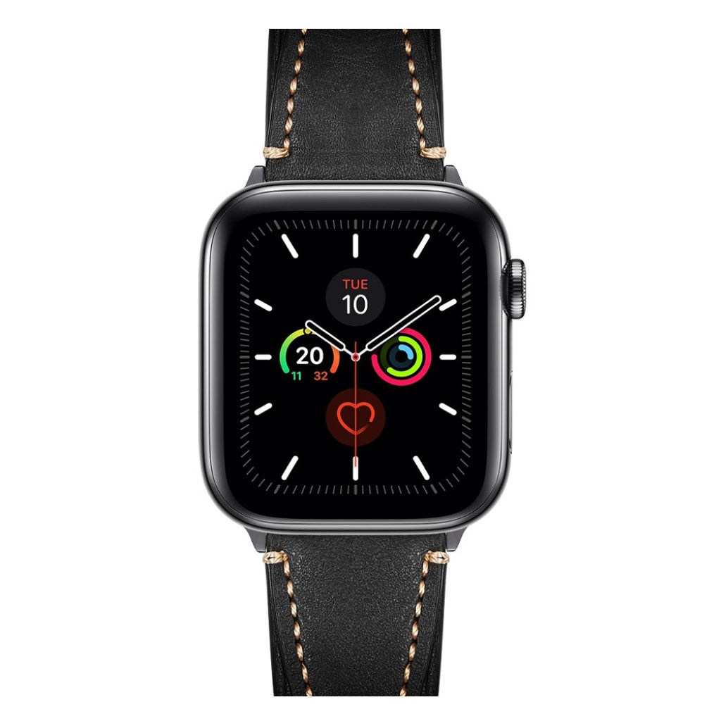 Fint Universal Apple Ægte læder Rem - Sort#serie_1