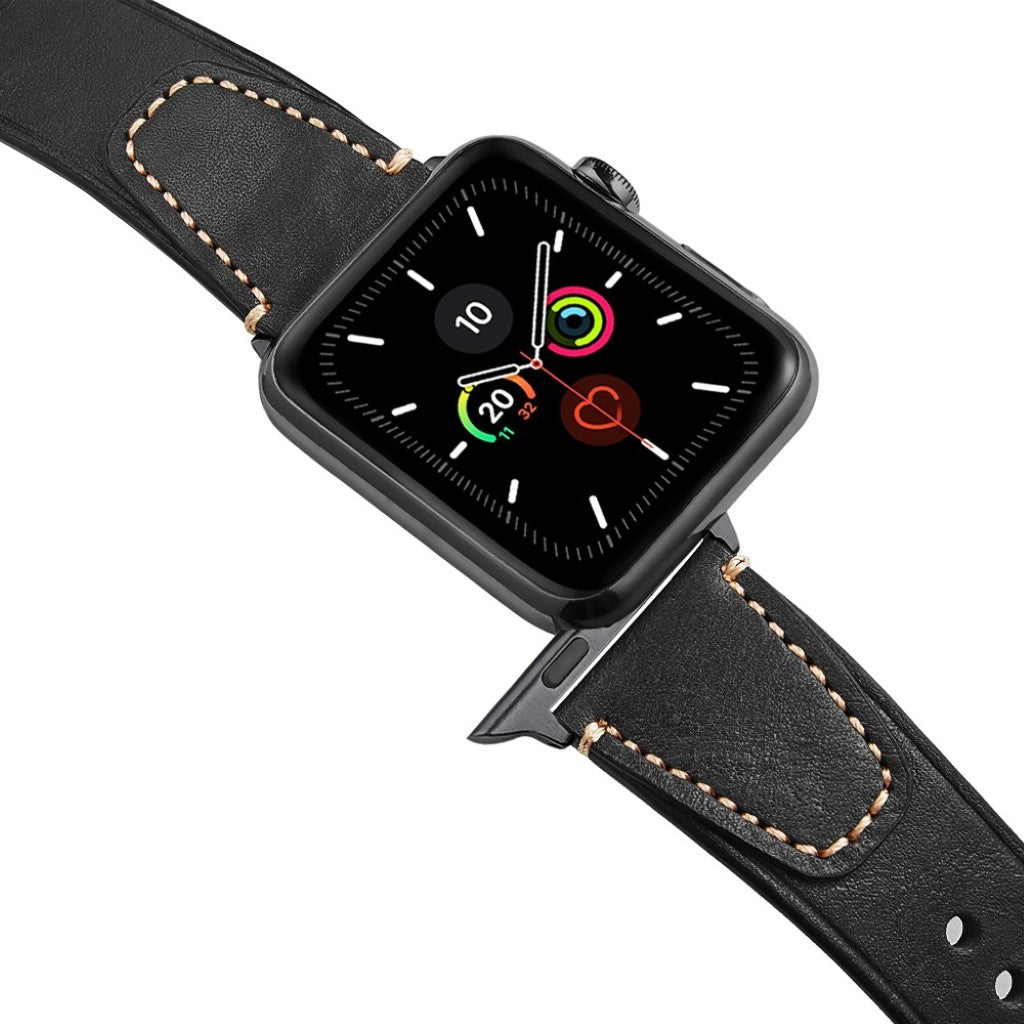 Fint Universal Apple Ægte læder Rem - Sort#serie_1