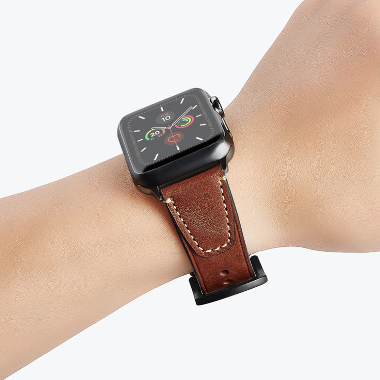 Fint Universal Apple Ægte læder Rem - Brun#serie_4