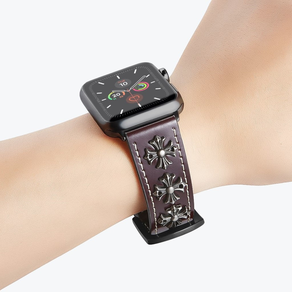 Rigtigt fint Universal Apple Ægte læder Rem - Rød#serie_2