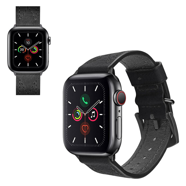 Stilren Universal Apple Ægte læder Rem - Sort#serie_1