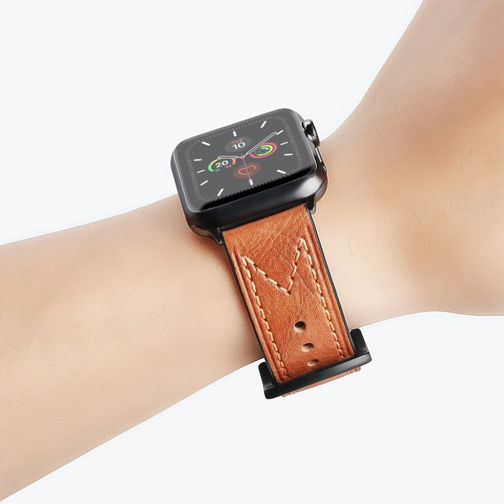 Stilren Universal Apple Ægte læder Rem - Brun#serie_3
