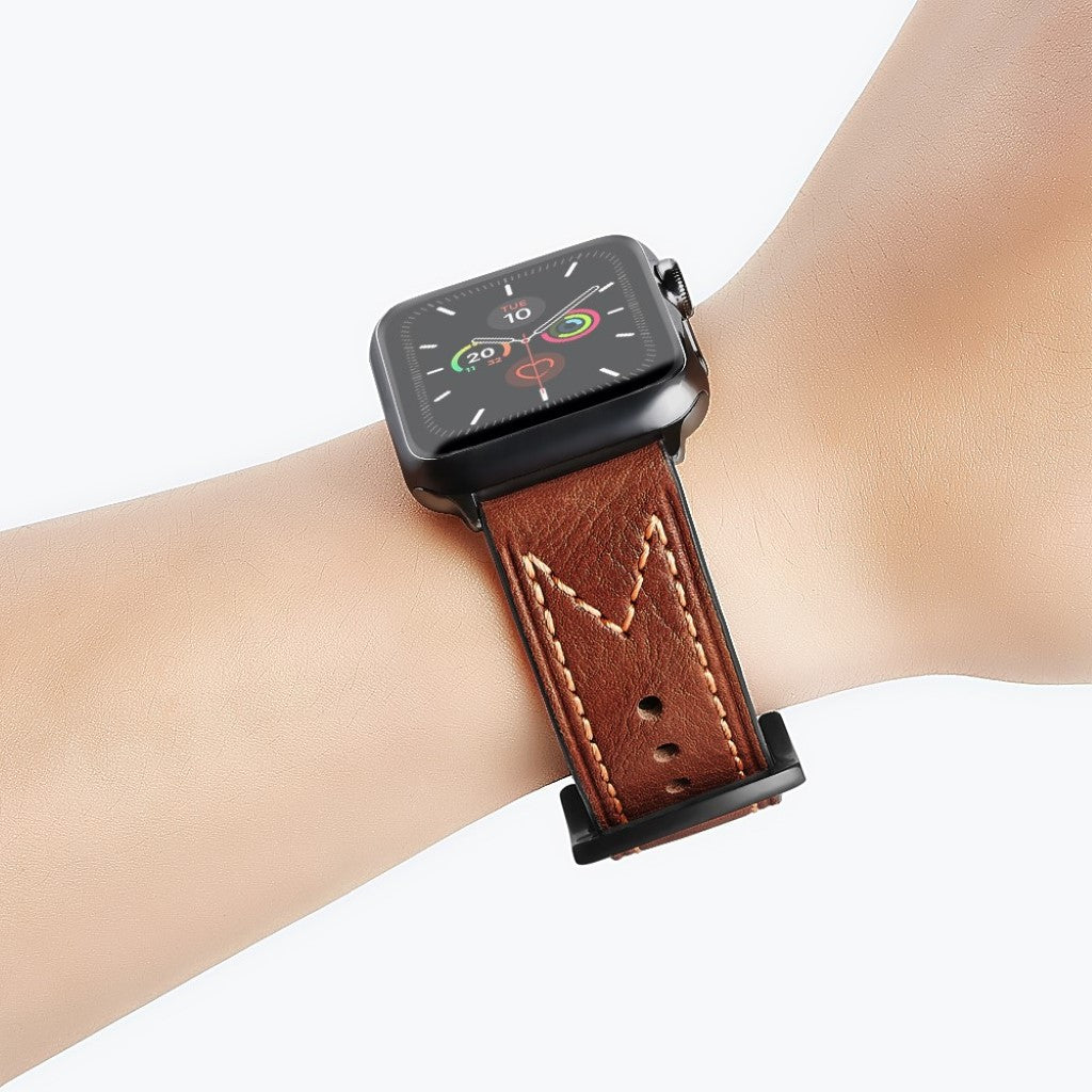 Stilren Universal Apple Ægte læder Rem - Brun#serie_4