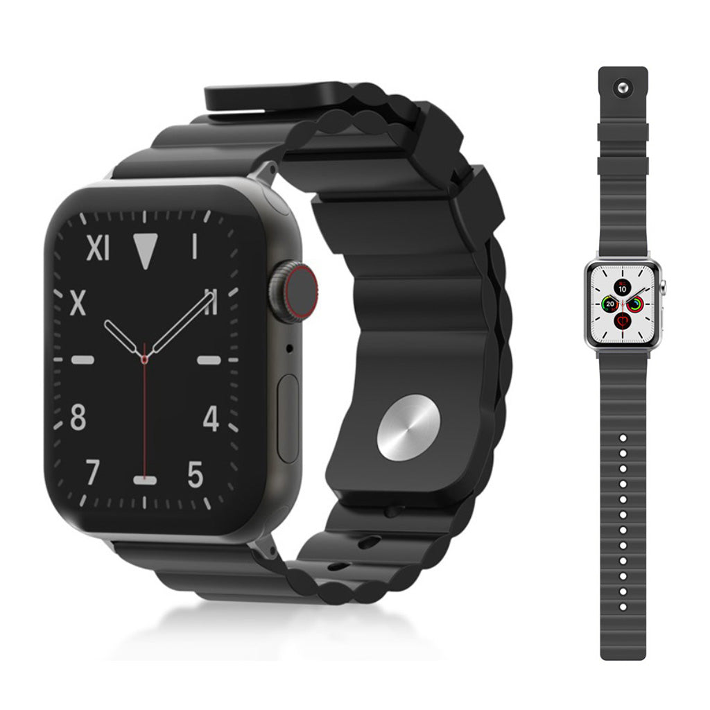 Nydelig Universal Apple Silikone Rem - Sort#serie_1