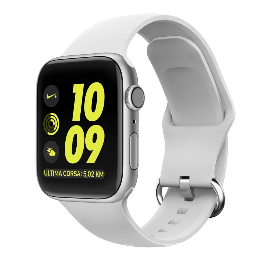 Apple Watch Series 5 44mm / Apple Watch 44mm Silikone Rem - Hvid#serie_1