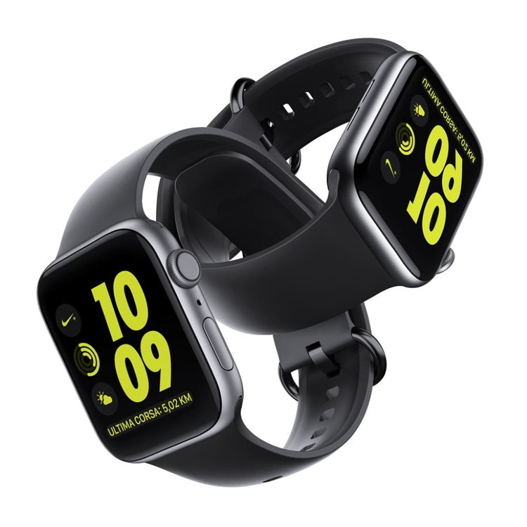 Apple Watch Series 5 44mm / Apple Watch 44mm Silikone Rem - Sort#serie_2
