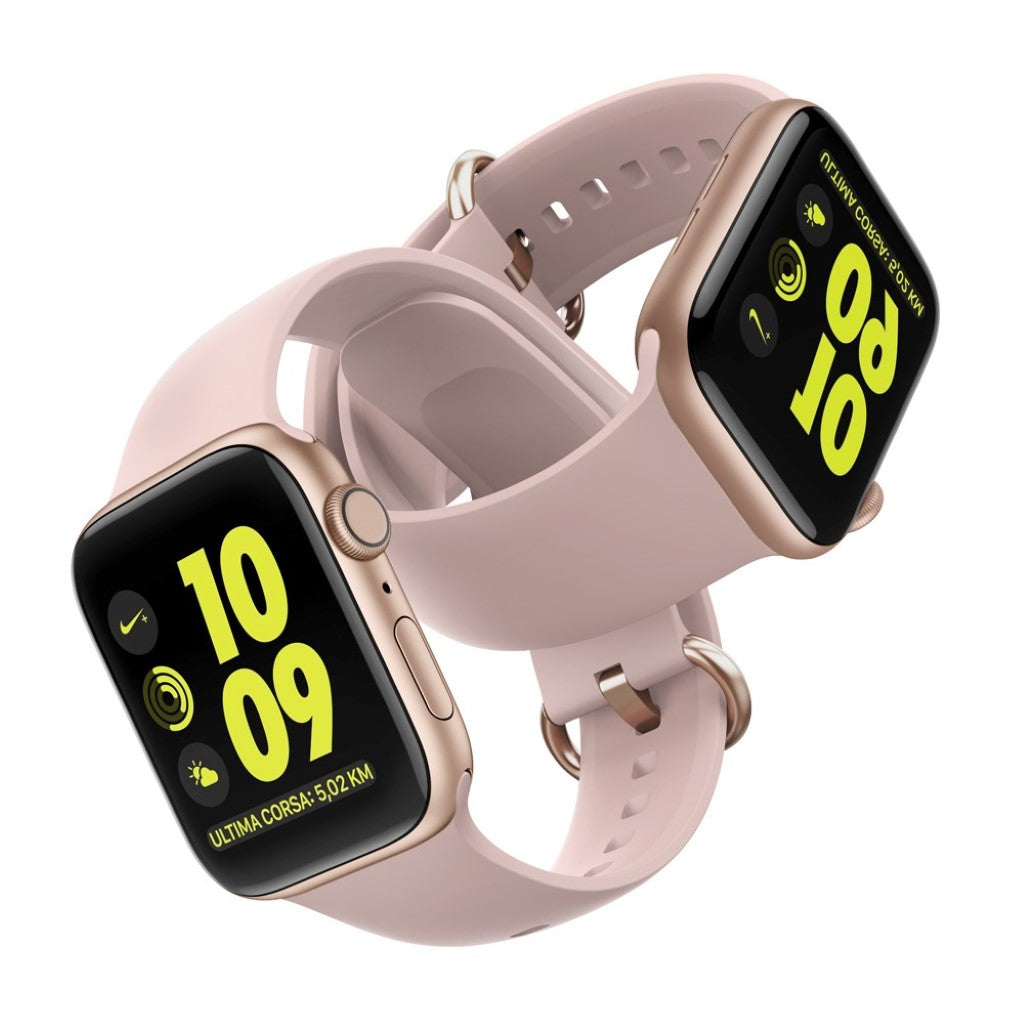 Apple Watch Series 5 44mm / Apple Watch 44mm Silikone Rem - Pink#serie_4