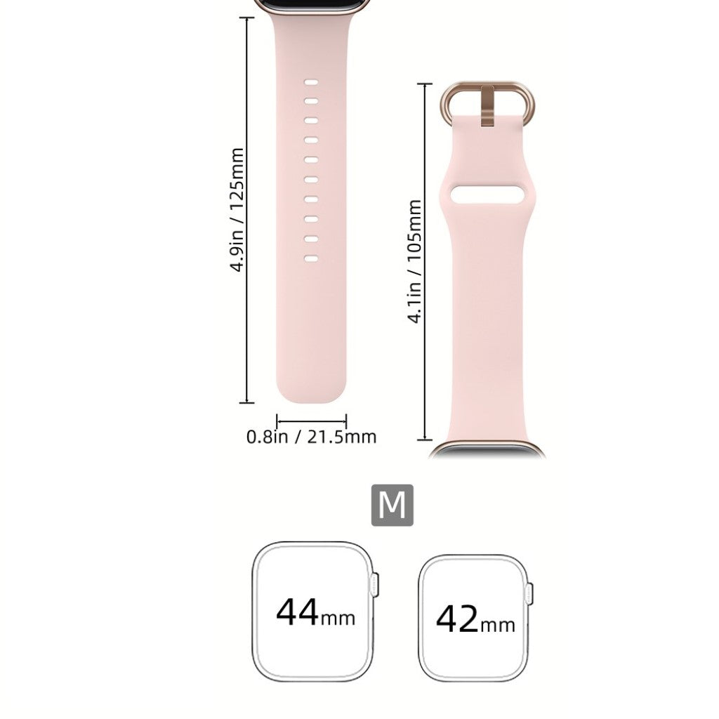 Apple Watch Series 5 44mm / Apple Watch 44mm Silikone Rem - Pink#serie_4
