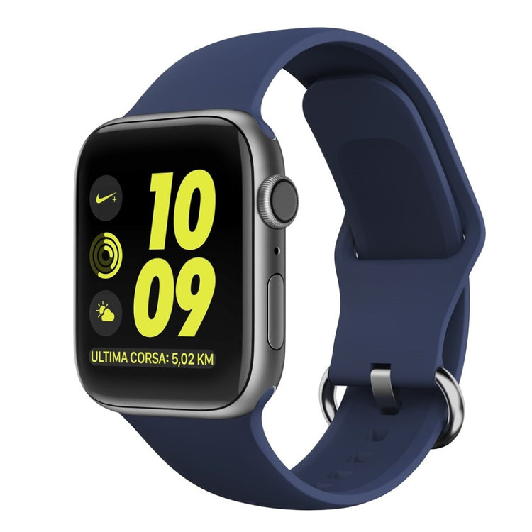 Apple Watch Series 5 44mm / Apple Watch 44mm Silikone Rem - Blå#serie_5