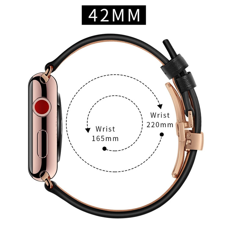Apple Watch Series 5 44mm / Apple Watch 44mm Ægte læder Rem - Flerfarvet#serie_9