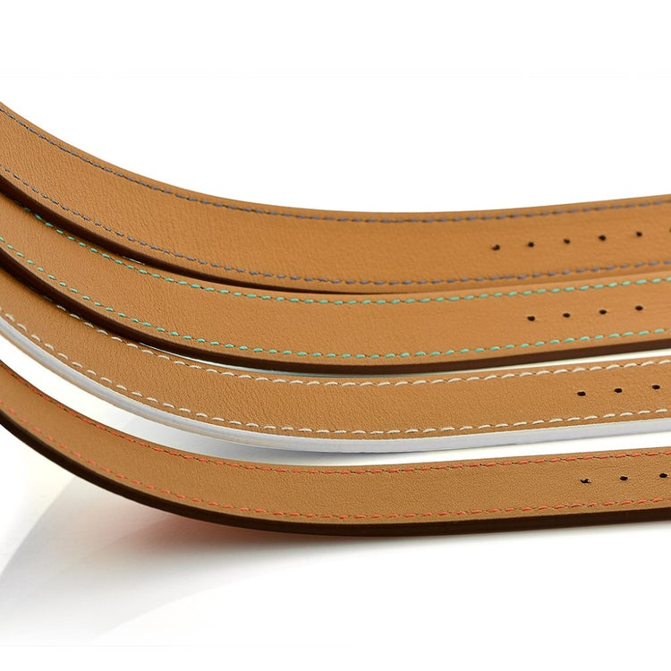 Apple Watch Series 5 44mm / Apple Watch 44mm Ægte læder Rem - Grøn#serie_1