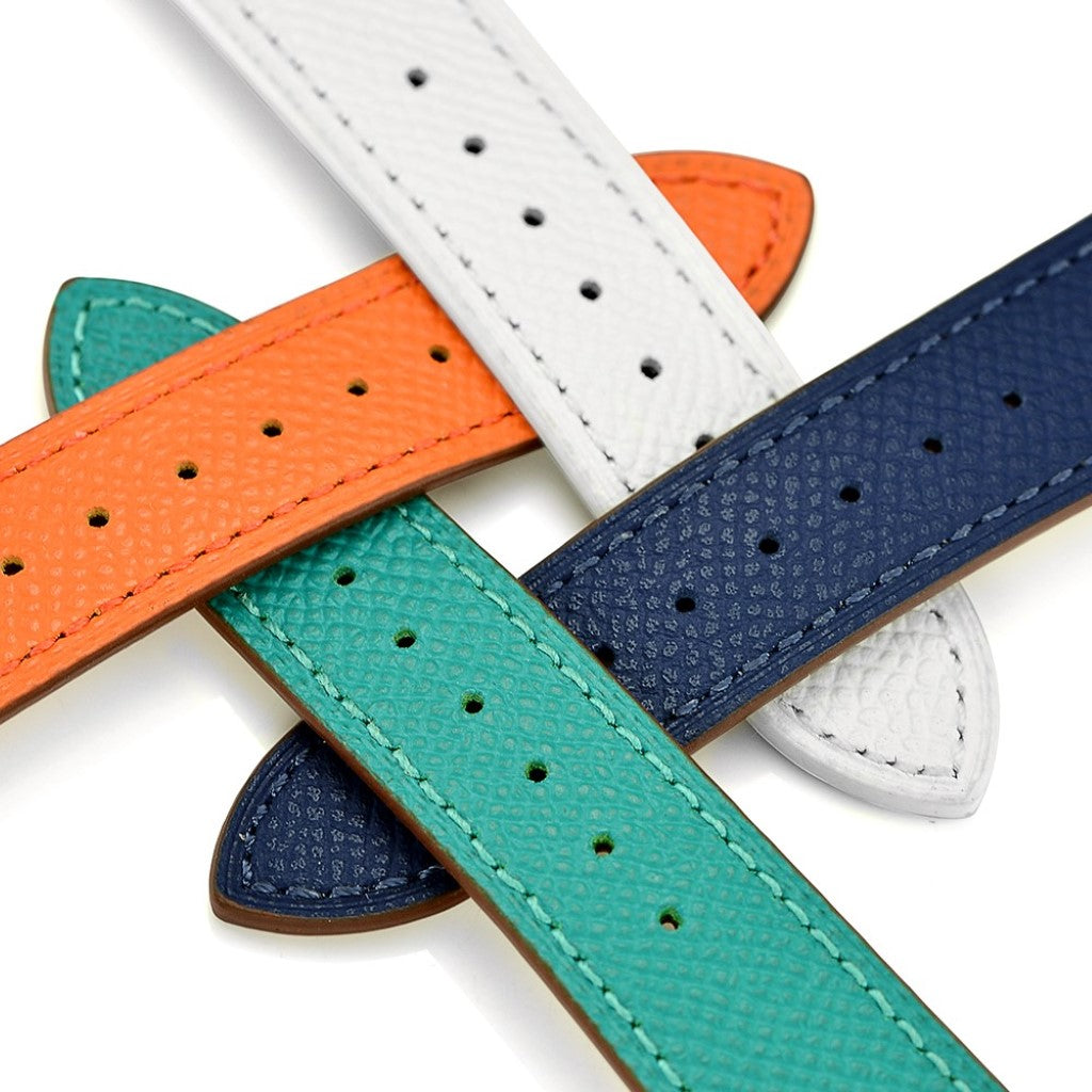 Apple Watch Series 5 44mm / Apple Watch 44mm Ægte læder Rem - Grøn#serie_1