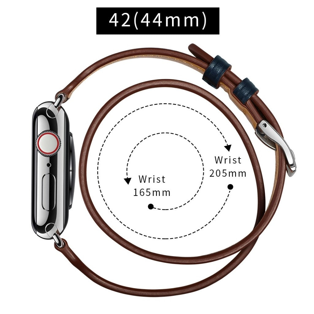 Apple Watch Series 5 44mm / Apple Watch 44mm Ægte læder Rem - Flerfarvet#serie_1