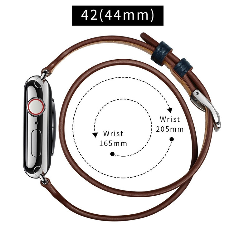 Apple Watch Series 5 44mm / Apple Watch 44mm Ægte læder Rem - Flerfarvet#serie_1