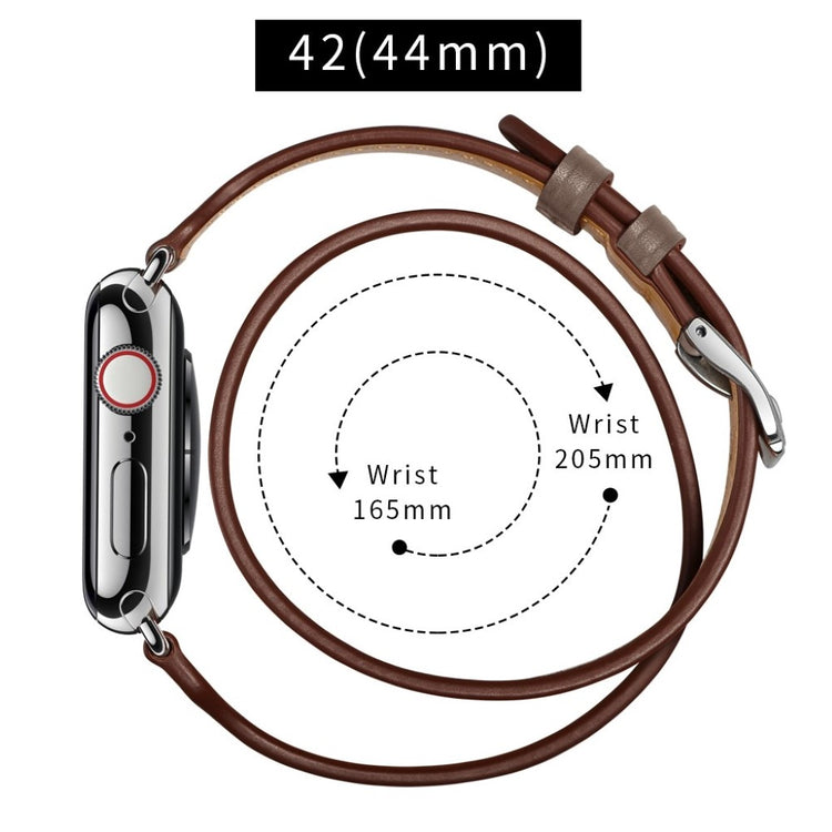 Apple Watch Series 5 44mm / Apple Watch 44mm Ægte læder Rem - Flerfarvet#serie_2