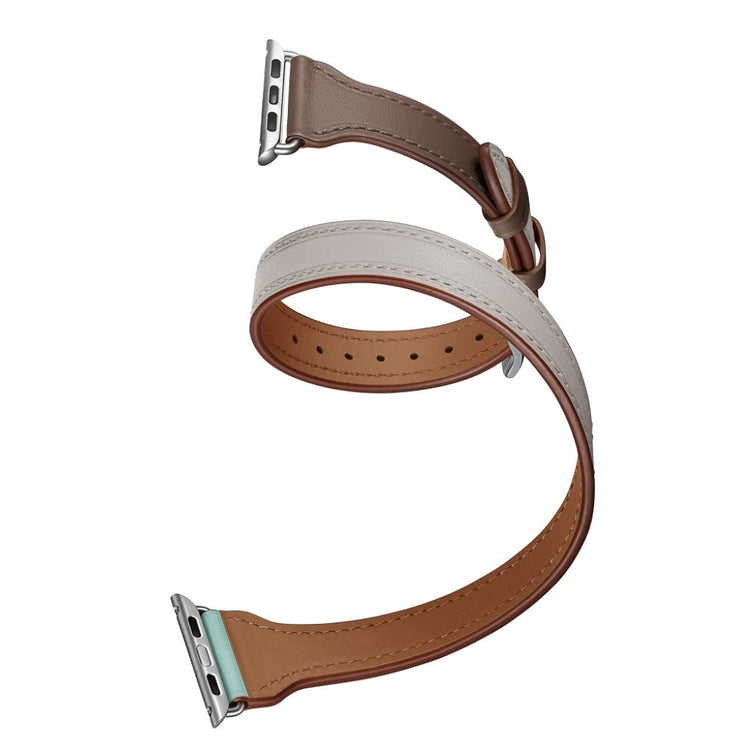 Apple Watch Series 5 44mm / Apple Watch 44mm Ægte læder Rem - Flerfarvet#serie_2