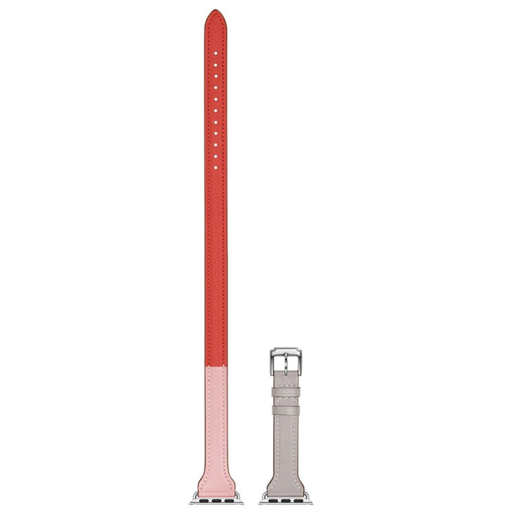 Apple Watch Series 5 44mm / Apple Watch 44mm Ægte læder Rem - Flerfarvet#serie_3