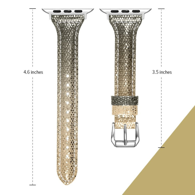 Apple Watch Series 5 44mm / Apple Watch 44mm Ægte læder Rem - Flerfarvet#serie_1