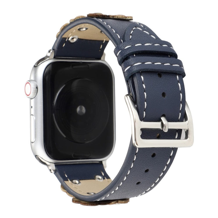 Apple Watch Series 5 44mm / Apple Watch 44mm Ægte læder Rem - Flerfarvet#serie_4