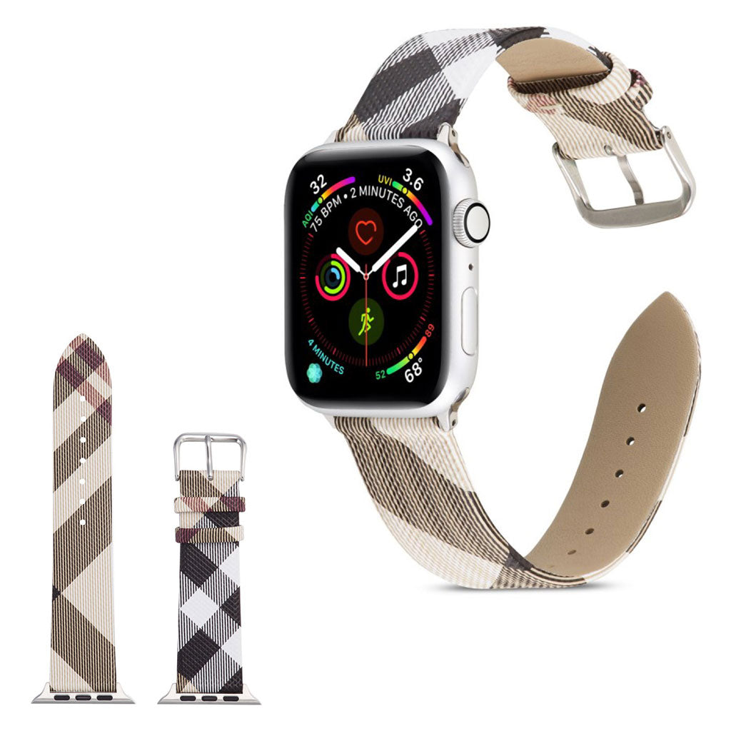 Apple Watch Series 5 44mm / Apple Watch 44mm Γgte lΓ¦der Rem - Flerfarvet#serie_1