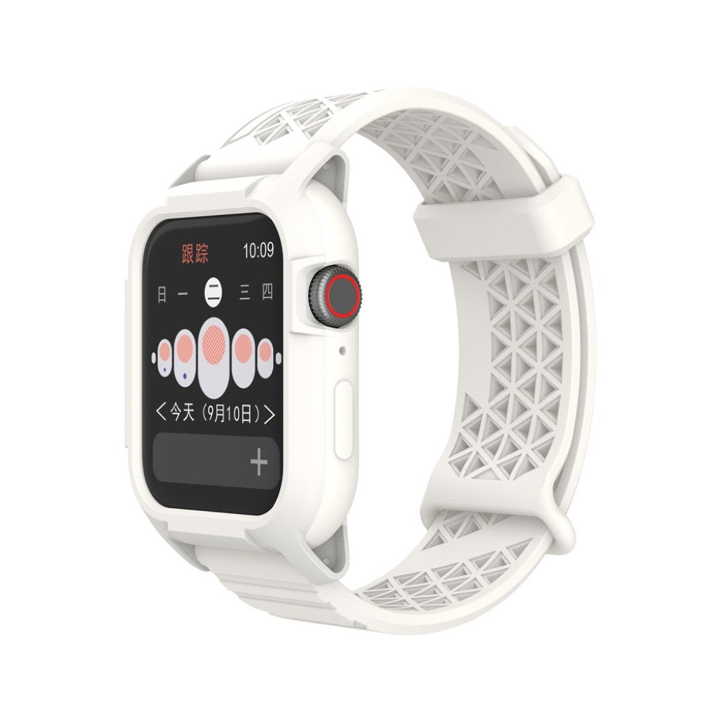 Apple Watch Series 5 44mm / Apple Watch 44mm Silikone Rem - Hvid#serie_2