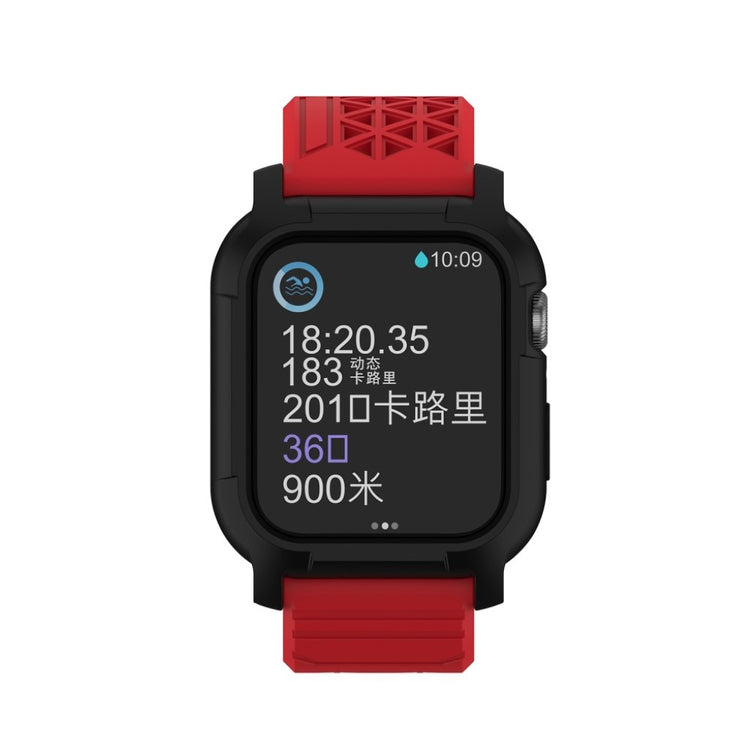 Apple Watch Series 5 44mm / Apple Watch 44mm Silikone Rem - Rød#serie_3