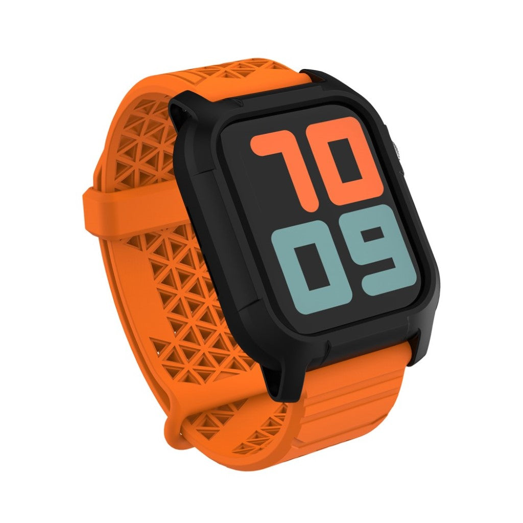 Apple Watch Series 5 44mm / Apple Watch 44mm Silikone Rem - Orange#serie_4