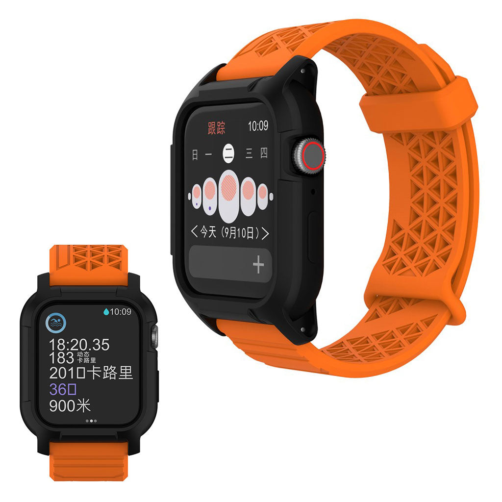 Apple Watch Series 5 44mm / Apple Watch 44mm Silikone Rem - Orange#serie_4