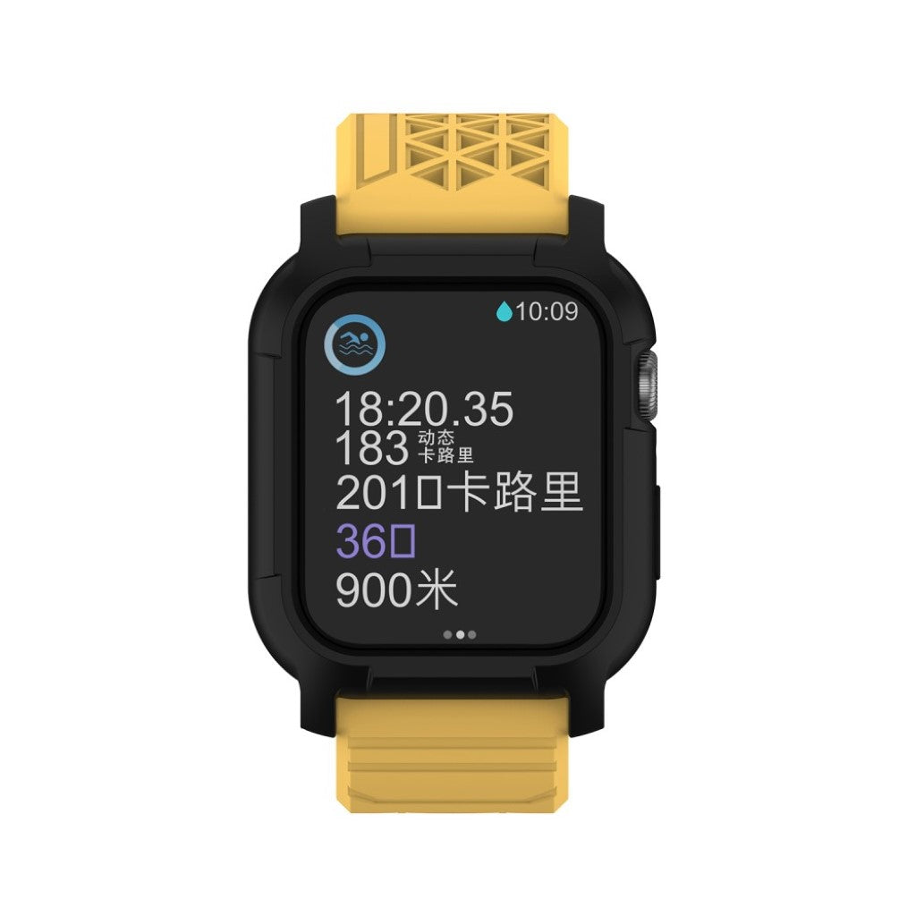 Apple Watch Series 5 44mm / Apple Watch 44mm Silikone Rem - Gul#serie_5