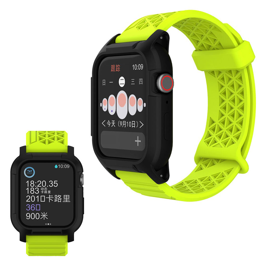 Apple Watch Series 5 44mm / Apple Watch 44mm Silikone Rem - Grøn#serie_6