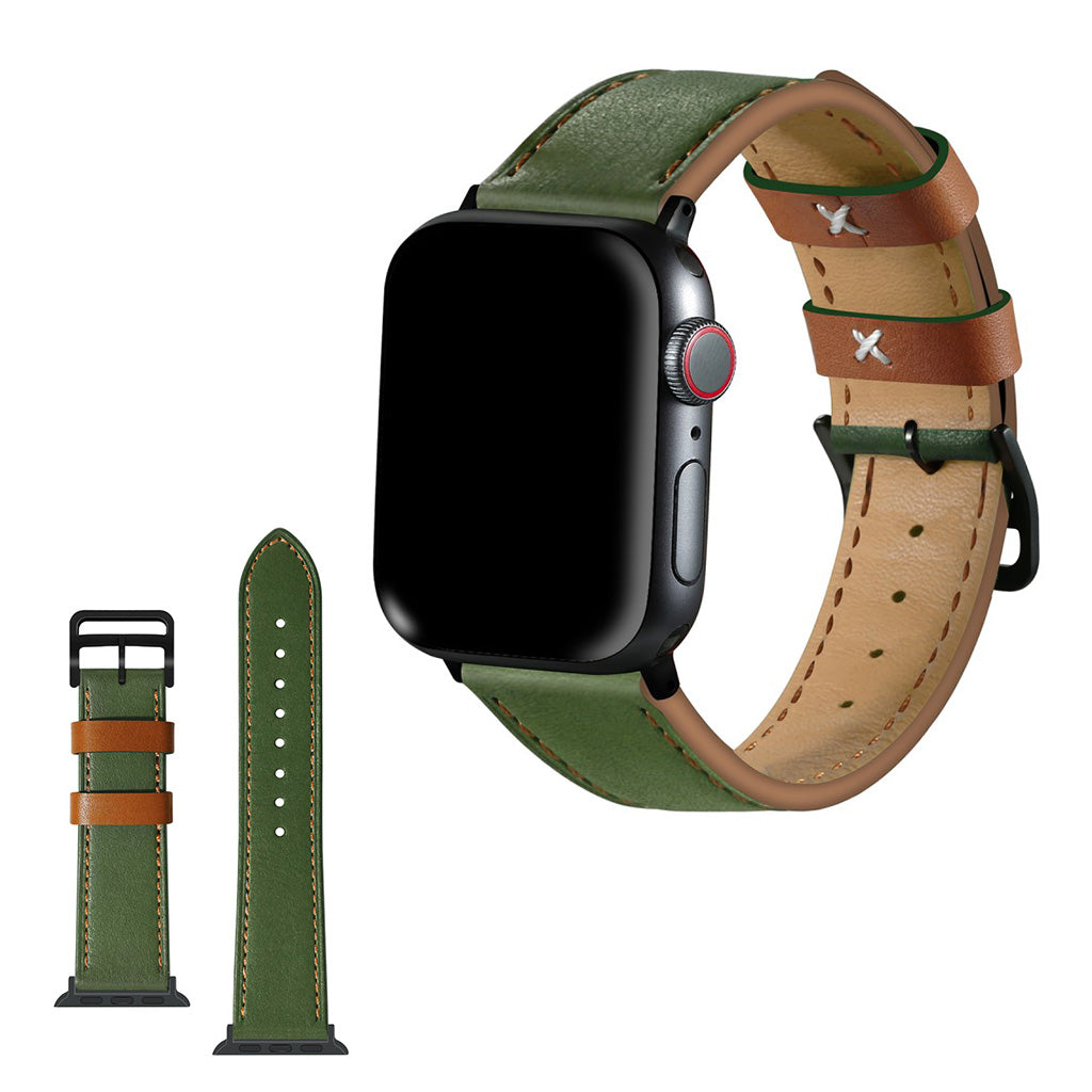 Apple Watch Series 5 44mm / Apple Watch 44mm Γgte lΓ¦der Rem - GrΓΈn#serie_1