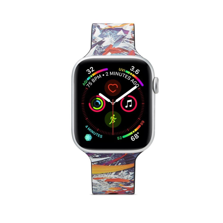 Super flot Apple Watch Series 5 44mm Silikone Rem - Flerfarvet#serie_10