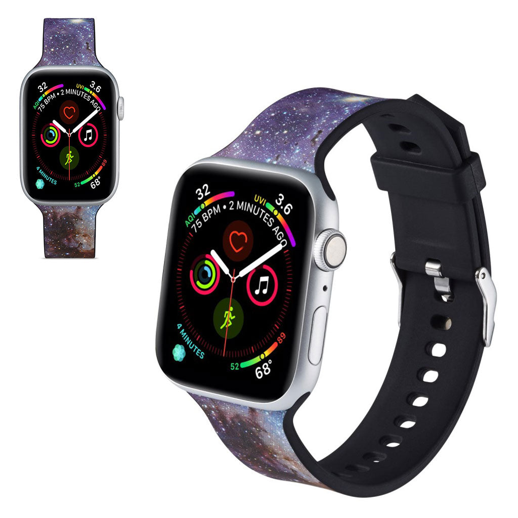 Super flot Apple Watch Series 5 44mm Silikone Rem - Flerfarvet#serie_11