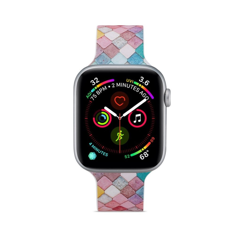 Super flot Apple Watch Series 5 44mm Silikone Rem - Flerfarvet#serie_3