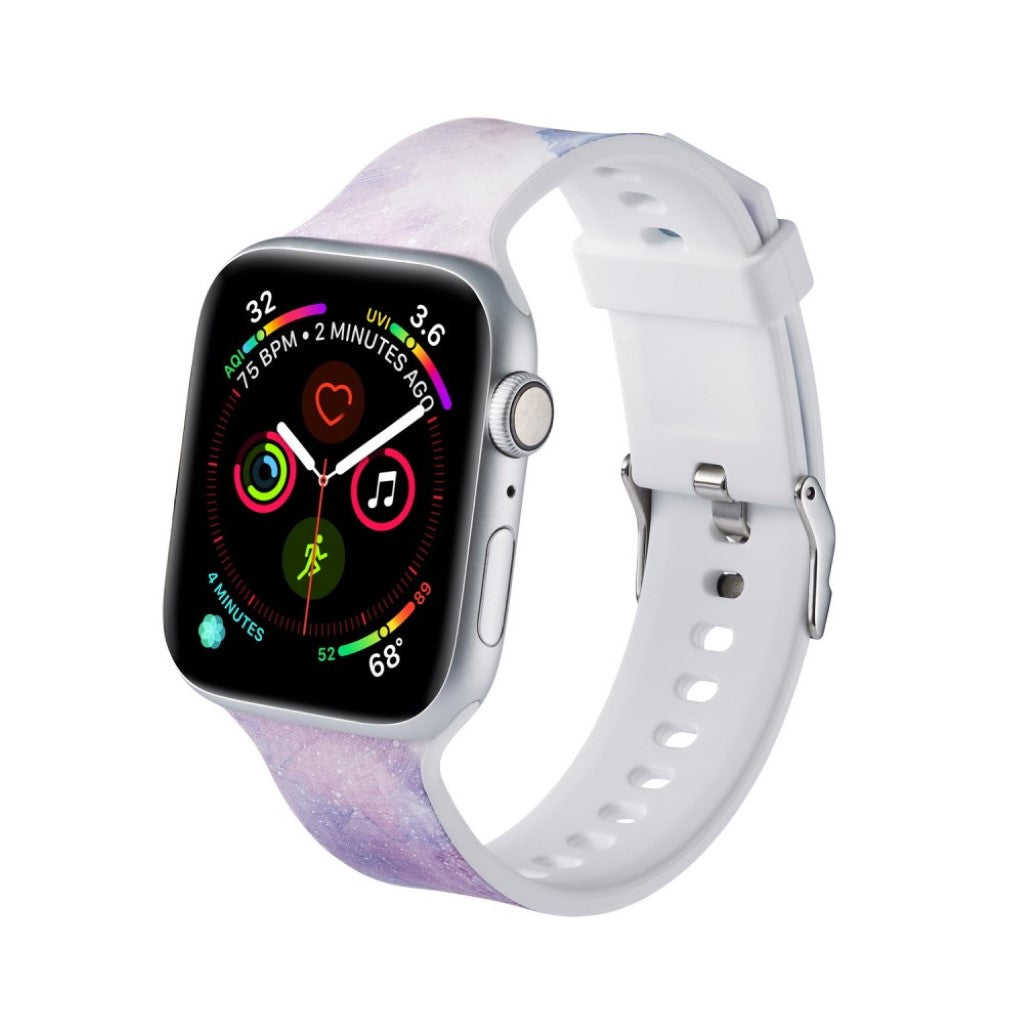 Super flot Apple Watch Series 5 44mm Silikone Rem - Lilla#serie_4