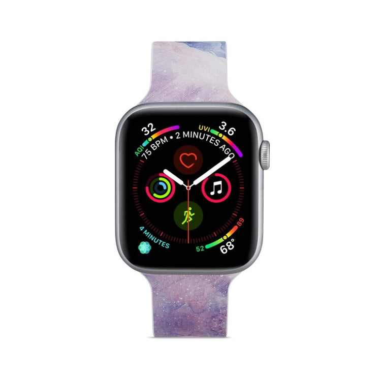 Super flot Apple Watch Series 5 44mm Silikone Rem - Lilla#serie_4