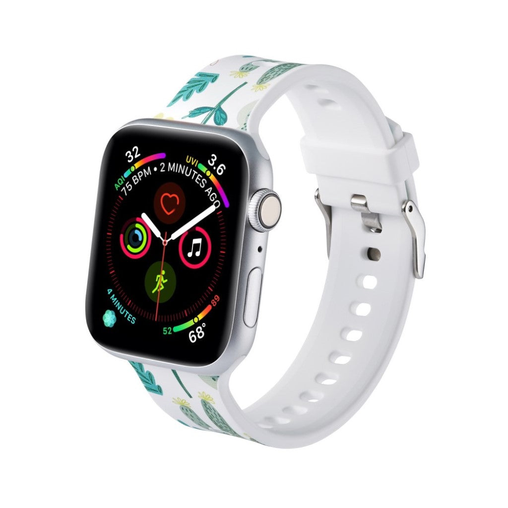Super flot Apple Watch Series 5 44mm Silikone Rem - Flerfarvet#serie_6