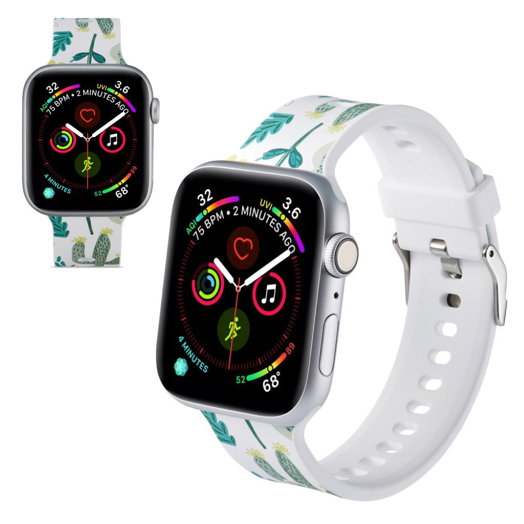 Super flot Apple Watch Series 5 44mm Silikone Rem - Flerfarvet#serie_6