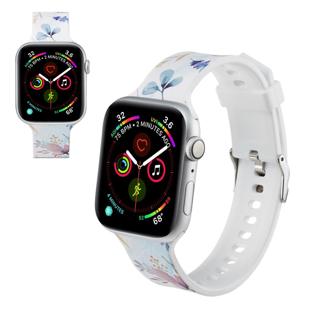 Super flot Apple Watch Series 5 44mm Silikone Rem - Flerfarvet#serie_7