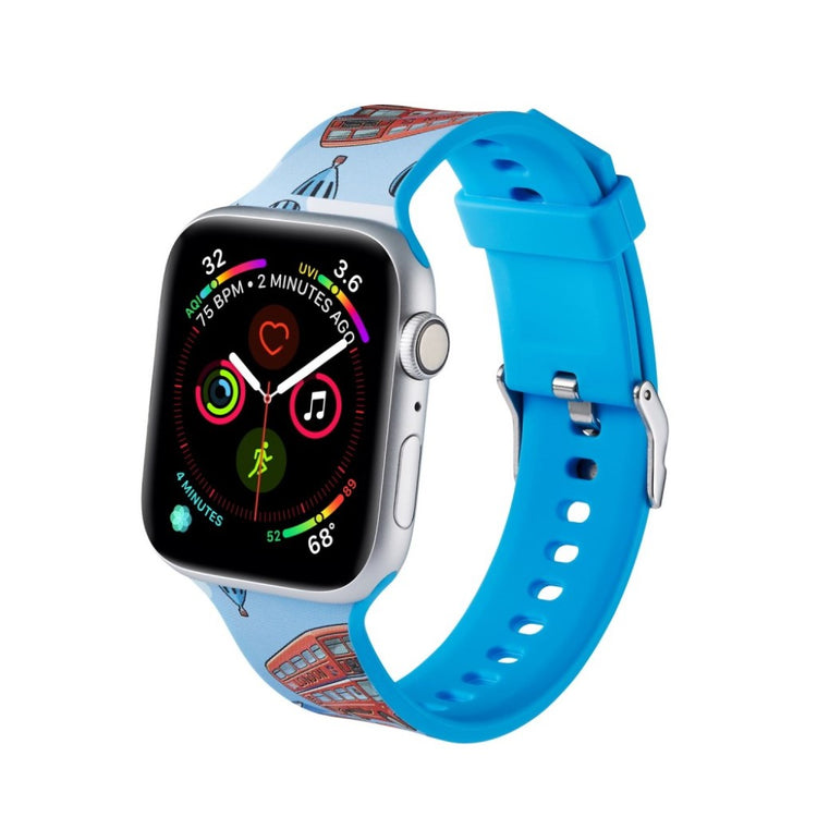 Super flot Apple Watch Series 5 44mm Silikone Rem - Flerfarvet#serie_9