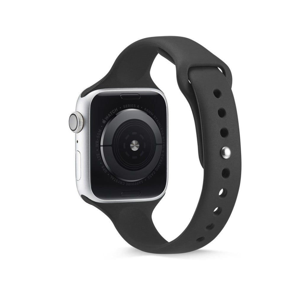Apple Watch Series 5 44mm / Apple Watch 44mm Silikone Rem - Sort#serie_1